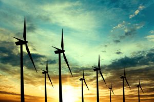 wind turbines harnessing wind energy