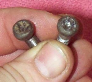 removing stripped screws