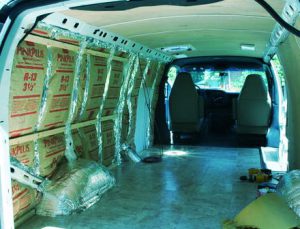 installing seats in van