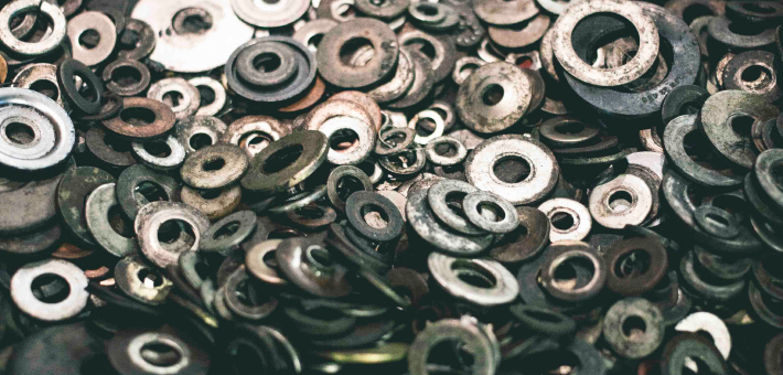Washers come in a vast variety of shapes and materials.
